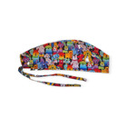 Colorful Dogs Tie Back Scrub Hat  Cap 100  Cotton Surgical Medical