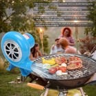 80w Combustion Blower Home Stove Fire Electric Fan Adjustable Speed 110v For Bbq