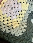 Handmade Crochet Granny Square Blanket Throw