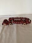 Vintage 1930 s Hubley Transport Car Hauler Cast Iron Toy Truck  Trailer