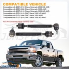 Heavy Duty Steel Duty Tie Rod Ends Kit For Silverado 2500 Hd 2001-2010     