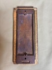 Brass Door Knocker 1969 Terra Sancta Guild In Box-peace To All Who Enter Here