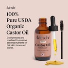 Kitsch Organic Castor Oil For Hair Growth - 100  Pure 2 Fl Oz  pack Of 1 