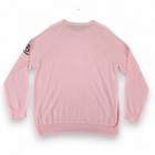G fore Pink Casual Golf Sweater Pullover Logo Long Sleeve Knit Mens Xl Defects