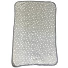 Parents Choice Walmart Gray Elephant White Stars Plush Fleece Baby Lovey Blanket