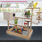 Bird Playground parrot Play Stand parakeet Play Gym With Breeding Box And Food C