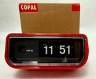 Vintage Copal Model 225 Flip Clock Japan W manual Nos W box Red Mcm Mint Cond 
