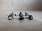 Vintage Monopoly Metal Game Tokens Lot Of 6 Ship Thimble Shoe Iron Hat Bag