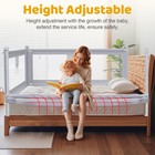 Bed Rail For Toddlers - 3 Sides Safety Baby Bed Rail Guard With Child Lock  I   