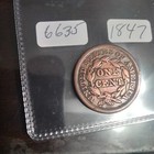 1847 Braided Hair Large Cent - Red Brown -