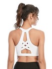 Women s Strappy Yoga Bra - Sexy Light Support Sports Bra
