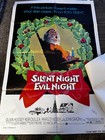 Silent Night Evil Night Black Christmas Original One Sheet Movie Poster 1974