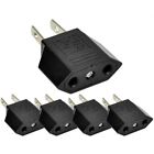 5 Pcs Eu Euro Europe To Us Usa Power Jack Wall Plug Converter Travel Adapter New