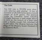 2014 Canada  20 Gold Plated Silver Proof Coin - Bald Eagle