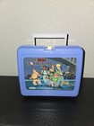 Vintage 1990 The Real Ghostbusters Lunchbox  blue  With Thermos   Insert Paper