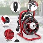 Drain Cleaner Machine Portable Electric Drain Auger Sewer Snake 75 Ft X 1 2 Inch