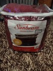 Sunbeam Queen Size Electric Heated Microplush Blanket Dual Controls