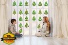 Renbuzhu Xmas Tree Paper Suncatchers 40pcs Diy Kit