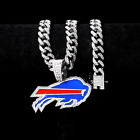 Buffalo Bills Football Bling Necklace Fashion Cubic Zirconia Chain