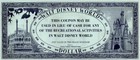 Scarce 1971 Recreation Coupon Disney Dollars  Uncirculated  lowest Price On Ebay