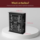 Pyle-pro Premium Direct Injection Audio Box - Passive Di Unit Hum Eliminator W 