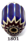 Great Barrel Venetian Antique Chevron Trade Bead African 1801 Bg 39 Murano