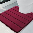  Memory Foam U-shaped Contour Toilet Rugs  Non Slip Absorbent  Thick Soft 