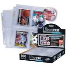 10 Pages  Ultra Pro Toploader Size 4-pocket Secure Page For Trading Card Albums