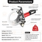 110v 3600u min Electric Concrete Saw 400mm 8800w For Wet And Dry Cutting New