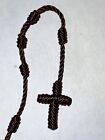 Knotted Rosary - 100  Nylon Thread - Brown