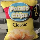 Potato Chips Classic Plush Mini Pillow Cushion   Limited Edition 6 5    Brand New