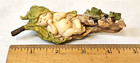 Fairy Baby Sleeping W frogs Miniature Fairy Garden Figurine Top Collection