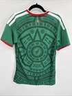 Adidas Mexico National Team Home Soccer Jersey Men Small Green Aztec Pattern Nwt