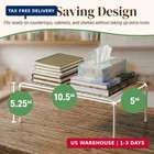 Evelots 2-pack Wire Shelves  Cabinet Shelf Risers   Freezer Organizers   Rustpro