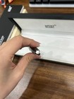 Meisterst  ck 164 Matte Black Ballpoint Pen Platinum Trim New Box Mb