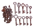 Antique Iron Skeleton Keys  Lot Of 50 Steampunk