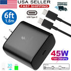     45w Super Fast Charging Type C Wall Charger cable For Samsung Galaxy S23 S22 