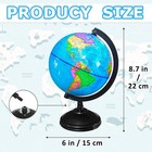 World Globe Earth Map Rotating Geography Ocean Classroom Learning Desktop 6   
