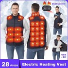 Men s Electric Heated Vest  28 Heating Zones   Dual Control - Lightweight