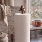 Mushroom Paper Towel Holder  Rustic Copper Cast Iron Kitchen Decor  13 