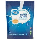 2 Bag Great Value Instant Nonfat Dry Milk  25 6 Oz  Bag