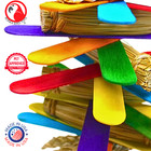 Bonka Bird Toys 1921 Husky Fan Chew Shred Forage Medium Parrot Cage Toy Pet