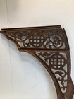 Antique Vintage School House Desk Bench Ends Victorian Cast Pat 1889