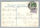Hotel La Alhambra Montevideo Uruguay Stamp Postcard Cover To Chicago 1928