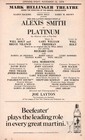 Alexis Smith  platinum  Bruce Vilanch 1978 Broadway Flop Opening Night Playbill
