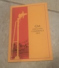 Two 1969 C o Railroad Gm General Motors Conference Bfk   Dinner Menus Bifold