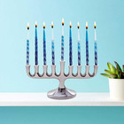 Zion Judaica Stunning Sleek Designers Menorah For Hanukkah High Polished Traditi