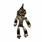 Vintage Taxco Mexico Sterling Silver Articulated Clown Brooch Large Ts-79