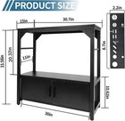 Aquarium Stand 20-29 Gallon  29 Gallon Fish Tank Stand  Black 