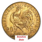 Gold World Franc 20 Rooster - 0 1867 Oz